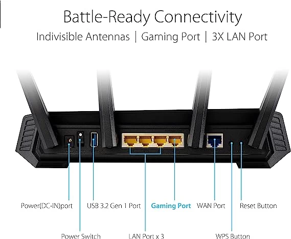 Router ASUS ROG STRIX GS-AX5400 WiFi 6 puertos