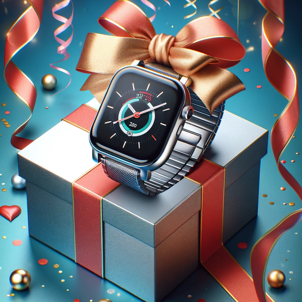 imagen que recrea smartwatch en oferta como un gran regalo de san valentin