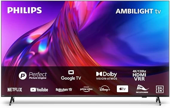 Smart TV Philips 4K LED Ambilight de 75", modelo PUS8818