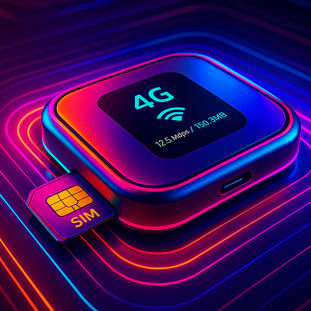 imagen de un Routers 4G Portátiles con SIM con diseño vaguardista